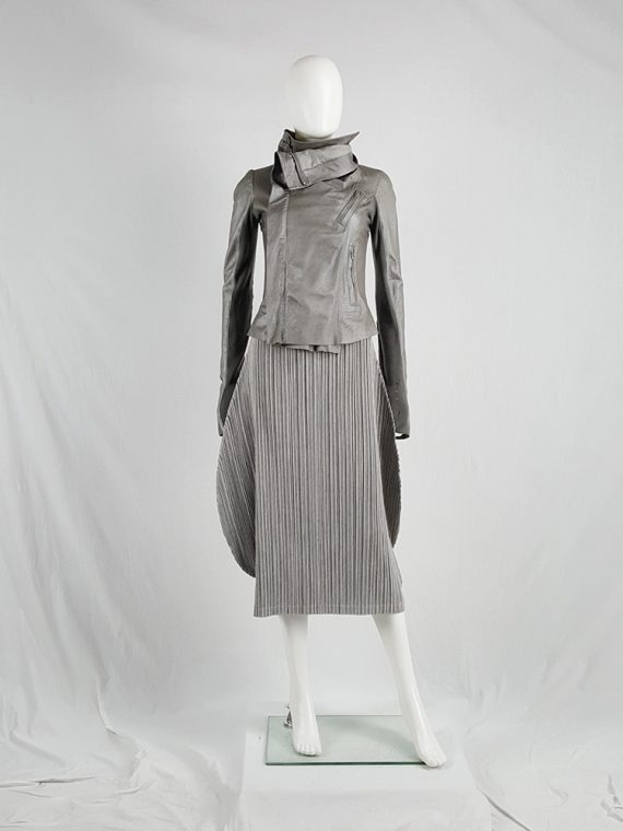 Issey Miyake Pleats Please grey pleated circular skirt 120725