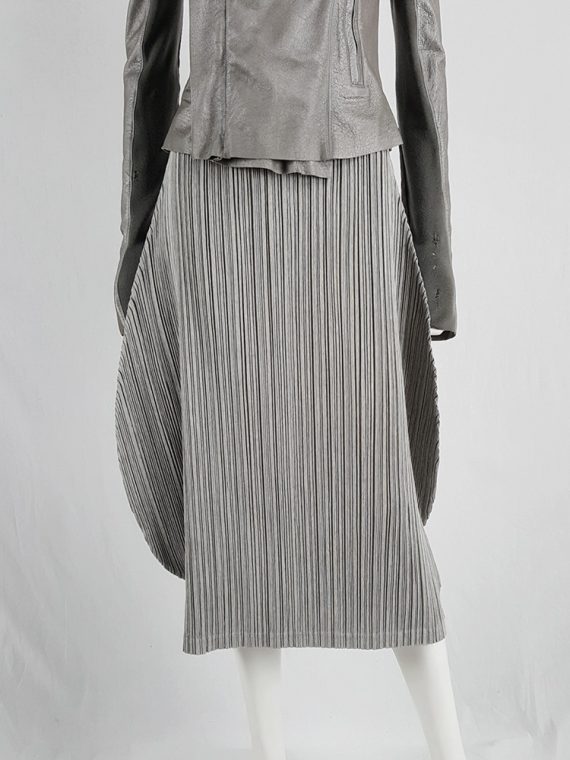 Issey Miyake Pleats Please grey pleated circular skirt 120818
