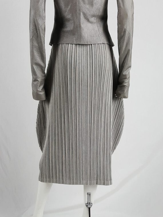 Issey Miyake Pleats Please grey pleated circular skirt 121755