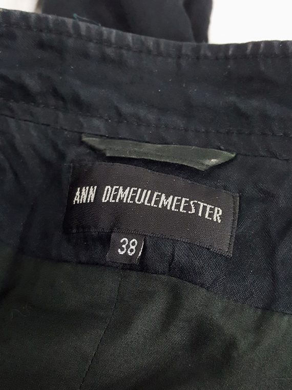 Ann Demeulemeester black wrinkled biker jacket — spring 2006 - V A N II ...