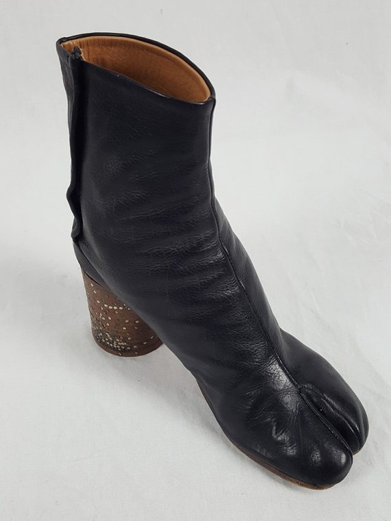 vaniitas Maison Martin Margiela black tabi boots with nails in the heel spring 2009 limited edition 155437 1