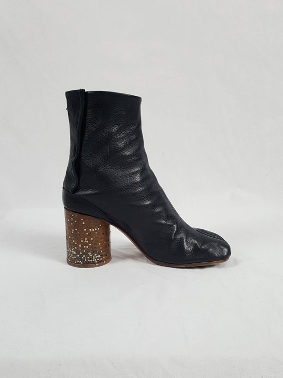 vaniitas Maison Martin Margiela black tabi boots with nails in the heel spring 2009 limited edition 155705
