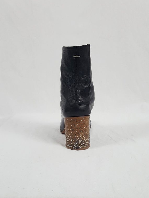 vaniitas Maison Martin Margiela black tabi boots with nails in the heel spring 2009 limited edition 155722