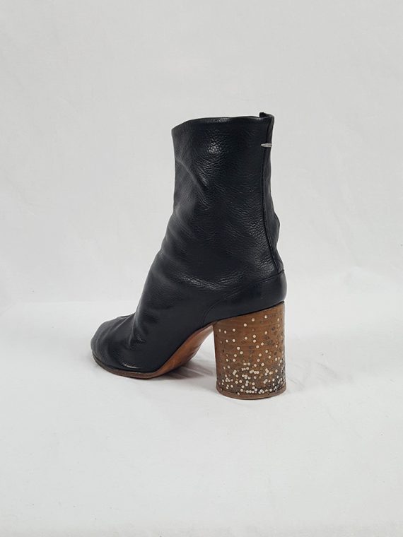 vaniitas Maison Martin Margiela black tabi boots with nails in the heel spring 2009 limited edition 155731