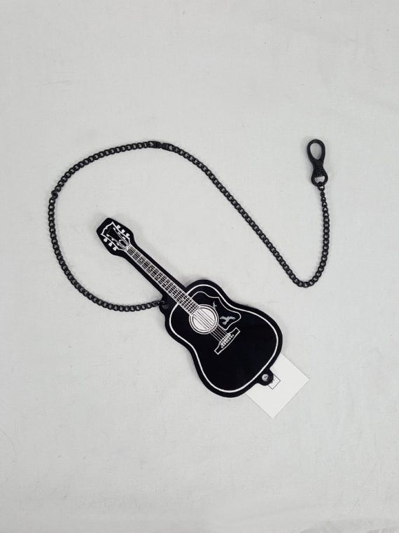 vaniitas Yohji Yamamoto black guitar card case with chain spring 2016 160451(0)