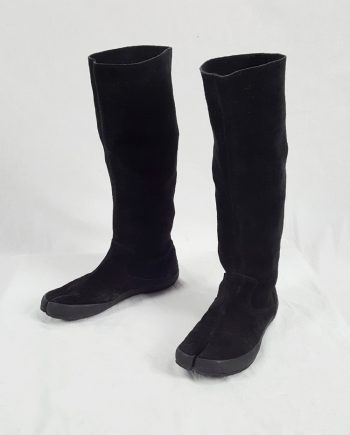 Maison Martin Margiela 6 black tall tabi boots (38) — spring 2003
