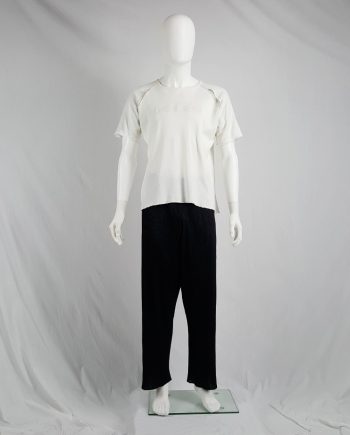 Yohji Yamamoto Y's for men white inside out t-shirt — 80's
