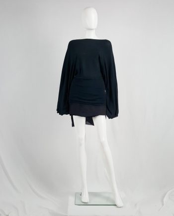 Ann Demeulemeester black jumper with wide sleeves — spring 2001