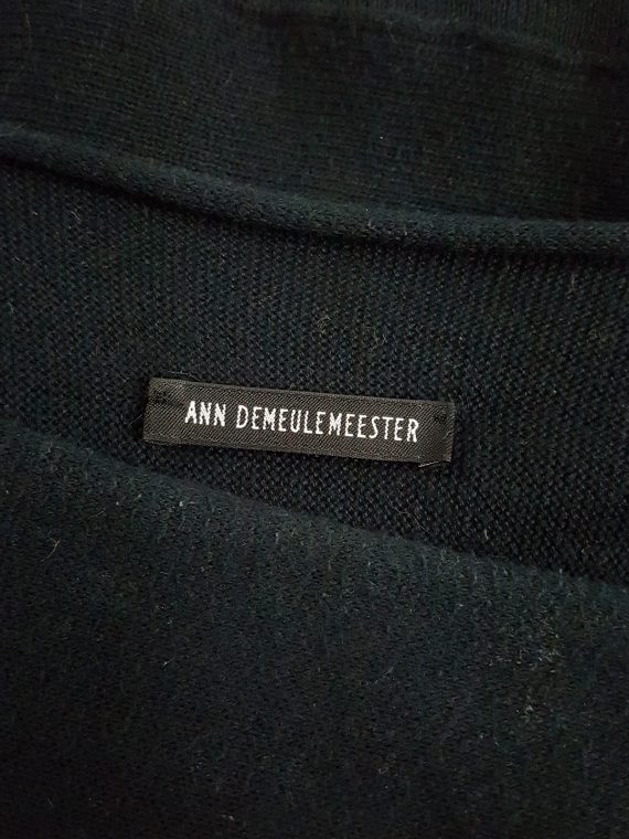 vaniitas vintage Ann Demeulemeester black jumper with wide sleeves spring 2001 162601
