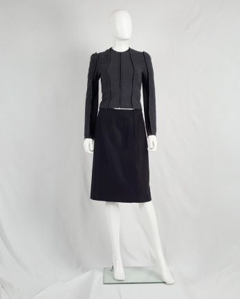 Maison Martin Margiela black backwards skirt — fall 2000