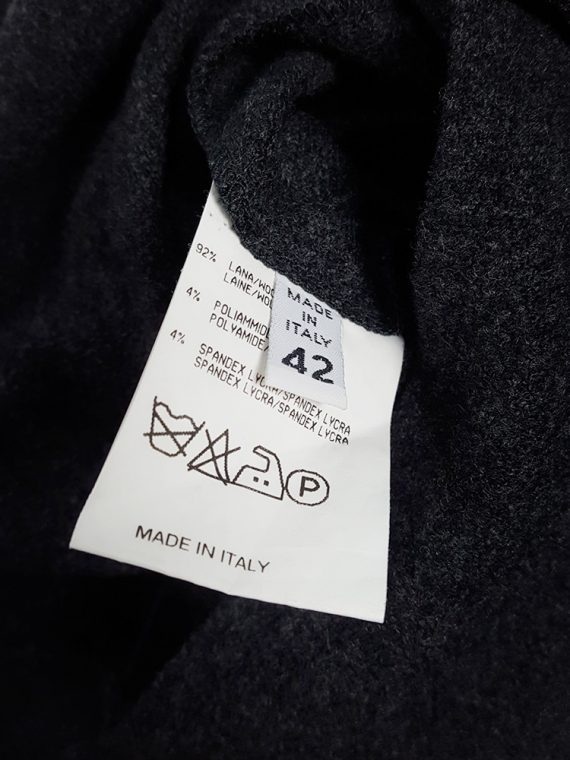 vaniitas vintage Maison Martin Margiela grey flat jacket fall 1998 134743