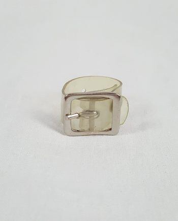 Maison Martin Margiela transparent ring with belt buckle — spring 1996