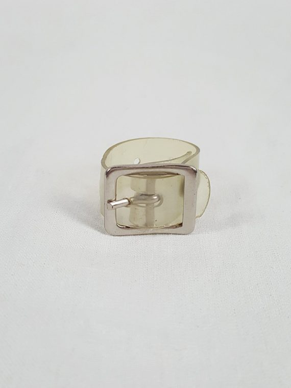 vaniitas vintage Maison Martin Margiela transparent ring with belt buckle spring 1996 103122
