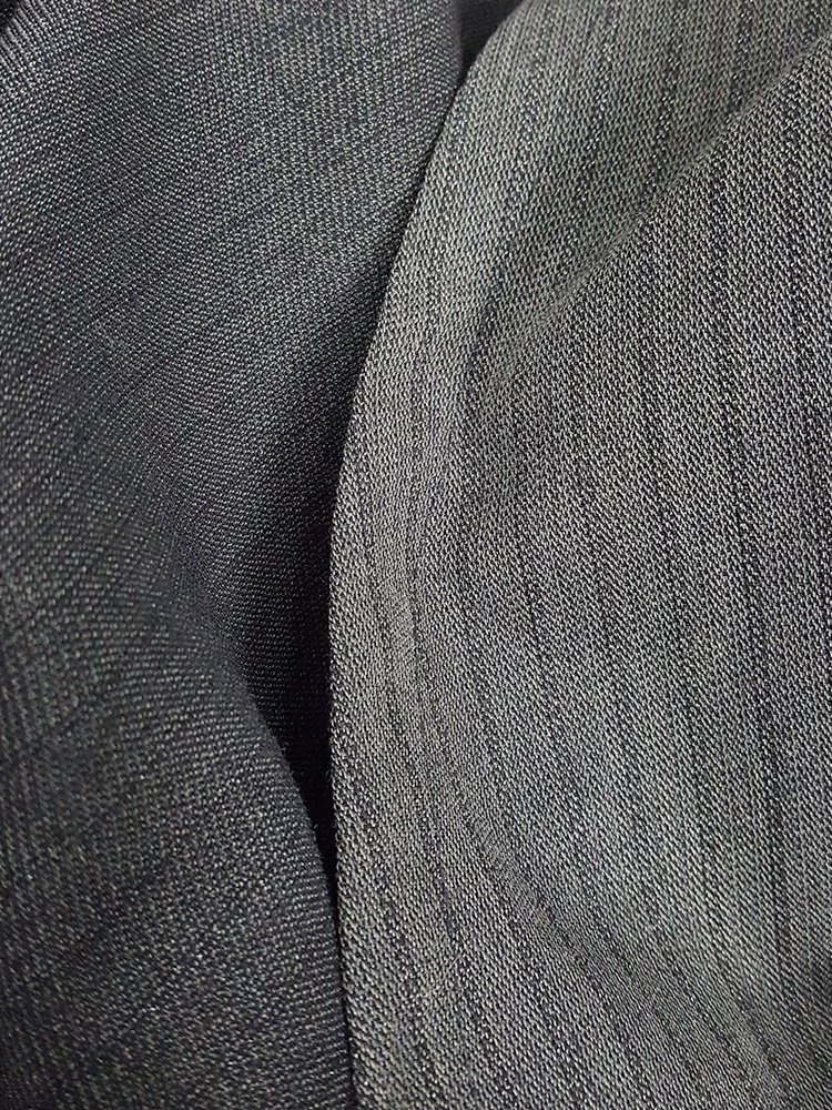 Ann Demeulemeester grey skirt with back drape — 1990's - V A N II T A S