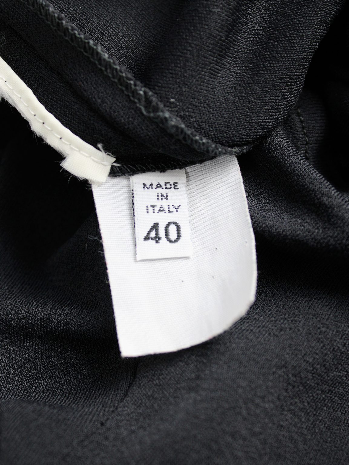 Maison Martin Margiela black jumper with cut-off neckline — 1996/1998