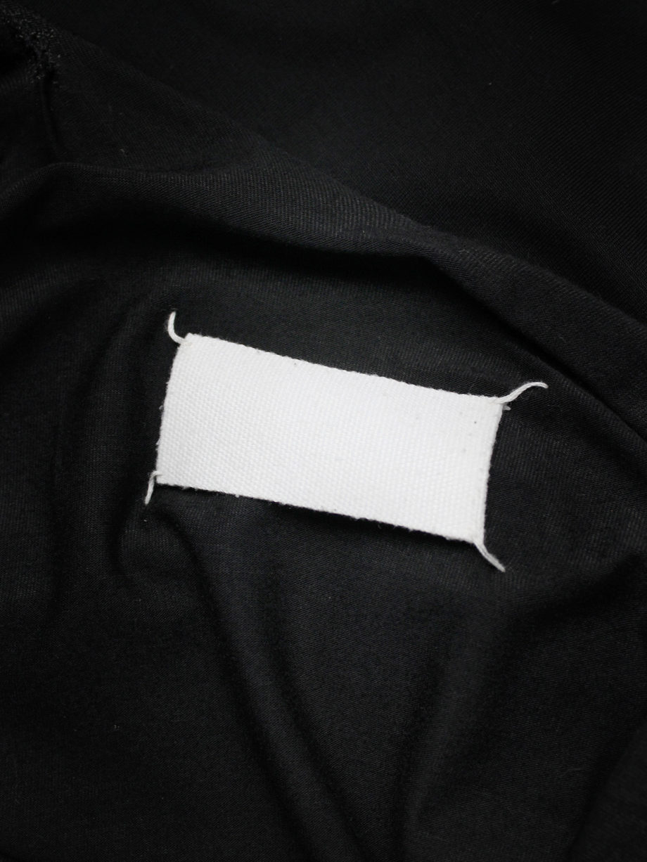 Maison Martin Margiela black floating tunic with invisible straps — spring 2005