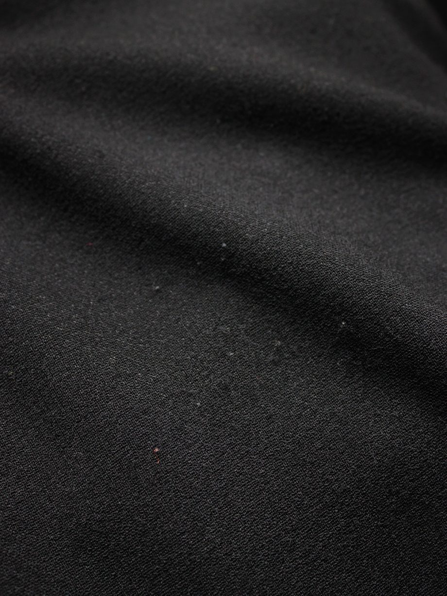 vaniitas vintage Ann Demeulemeester black asymmetric wrap dress 1502