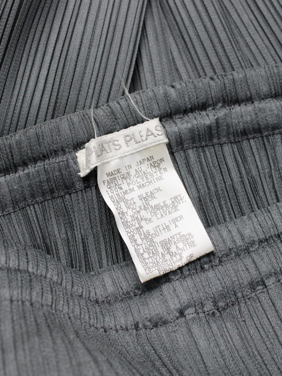 Issey Miyake Pleats Please grey trousers with fine pleats