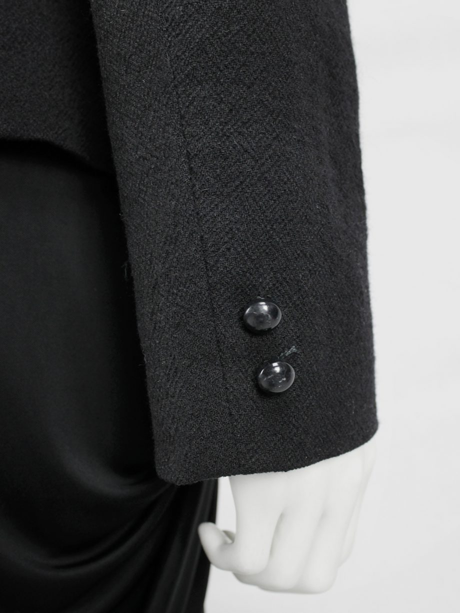 vaniitas vintage Maison Martin Margiela replica black tailored jacket of a ladies suit 9069