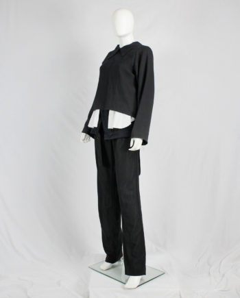 Maison Martin Margiela black jacket reproduced from a doll’s wardrobe — spring 1999