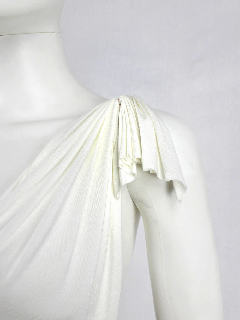 Maison Martin Margiela white floating dress with invisible straps — spring 2005