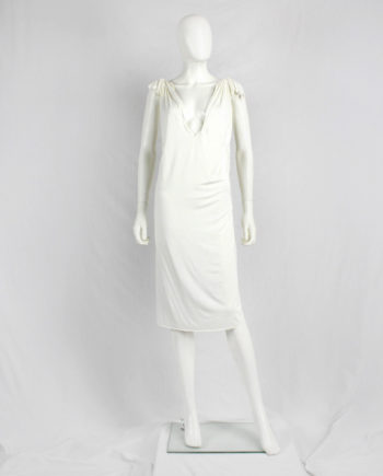 Maison Martin Margiela white floating dress with invisible straps — spring 2005