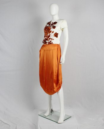 Maison Martin Margiela orange seat cover skirt — fall 2006