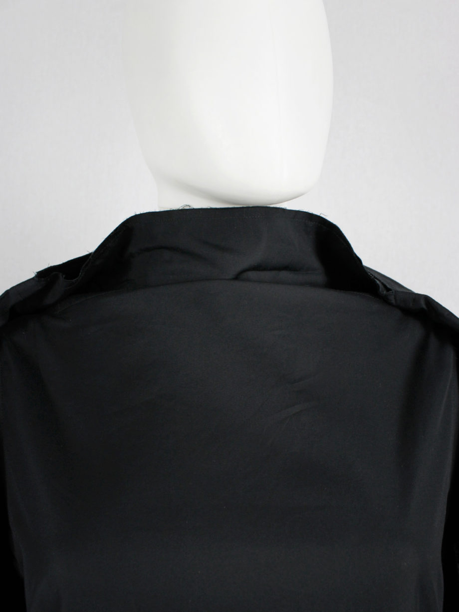 vaniitas vintage Comme des Garcons black sculptural top with strapped pouch spring 2014 (6)