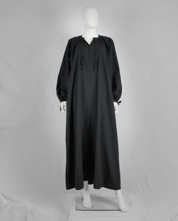 Maison Martin Margiela black maxi-length priest dress — spring 1993
