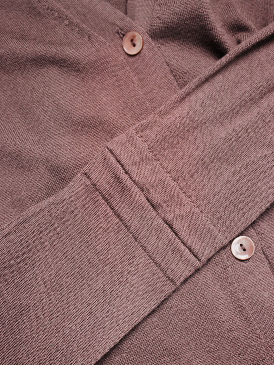 Maison Martin Margiela orange jumper with sewn-together sleeves — fall 2005