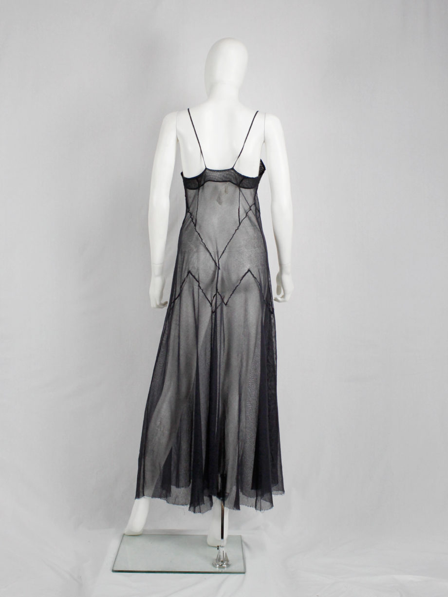vaniitas Maison Martin Margiela reproduction of a spring 1991 black sheer dress spring 1994 (4)