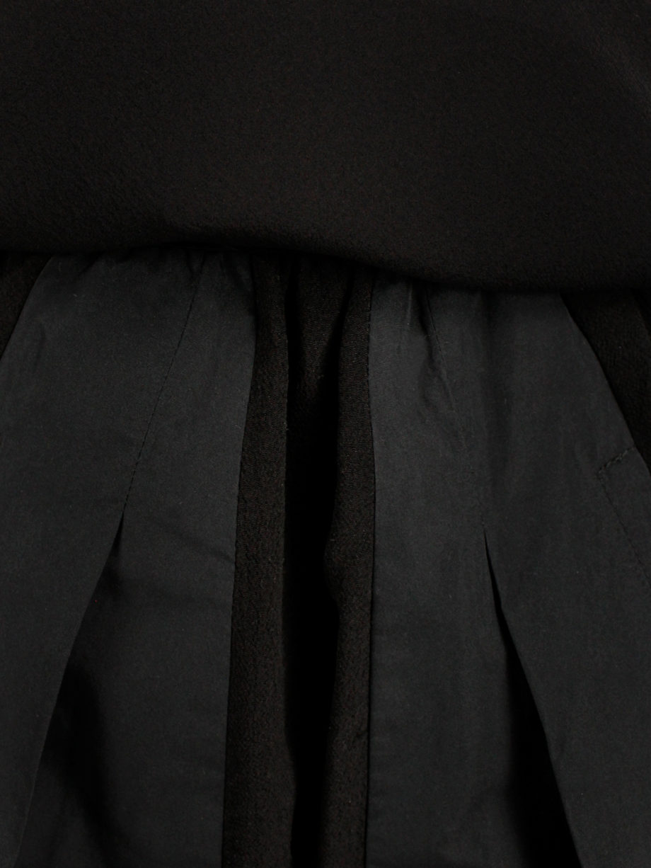 vaniitas Rick Owens RELEASE black set of geometric top and shorts runway spring 2010 (6)