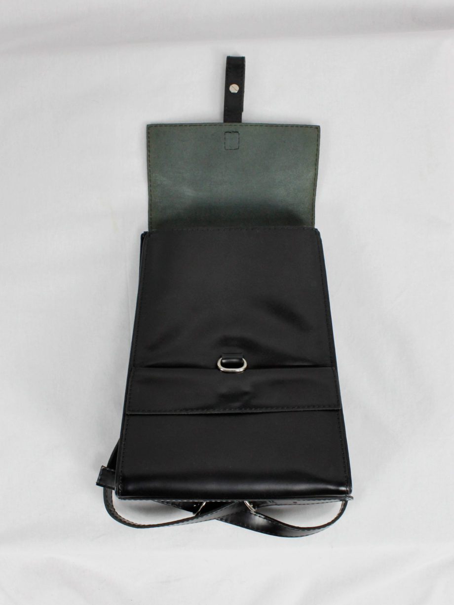 vaniitas vintage Ys Yohji Yamamoto black leather backpack (15)