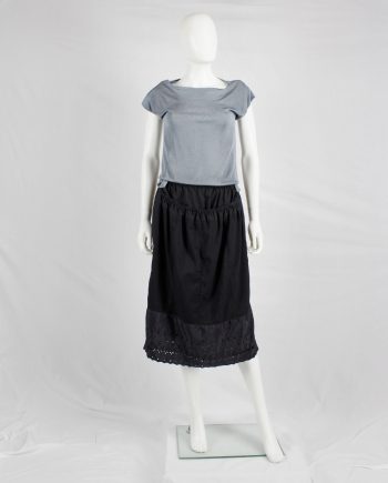 Maison Martin Margiela artisanal blue skirt made of skirt linings — spring 2004