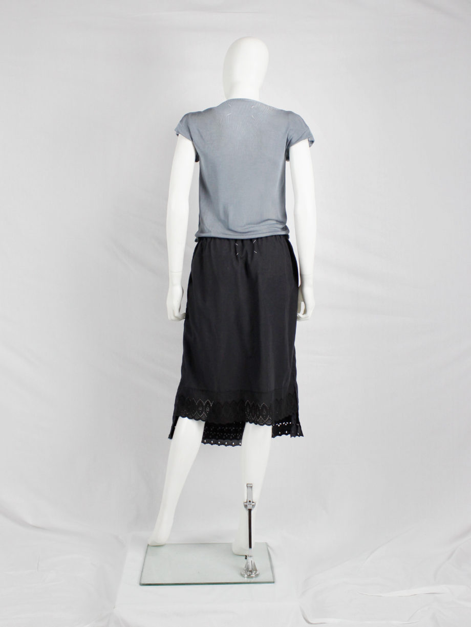 Maison Martin Margiela artisanal blue skirt made of skirt linings — spring 2004