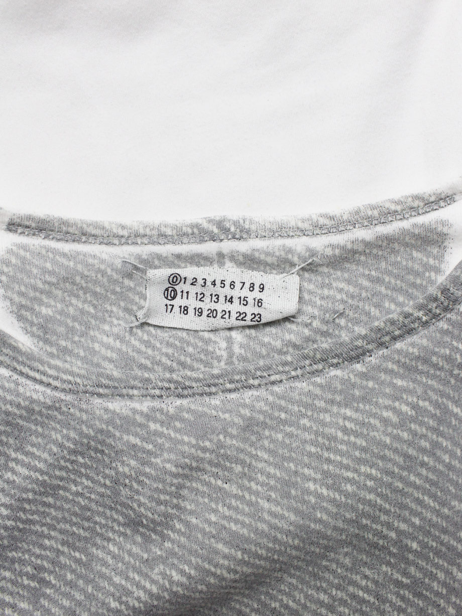 Maison Martin Margiela artisanal jumper with printed grey texture (2)