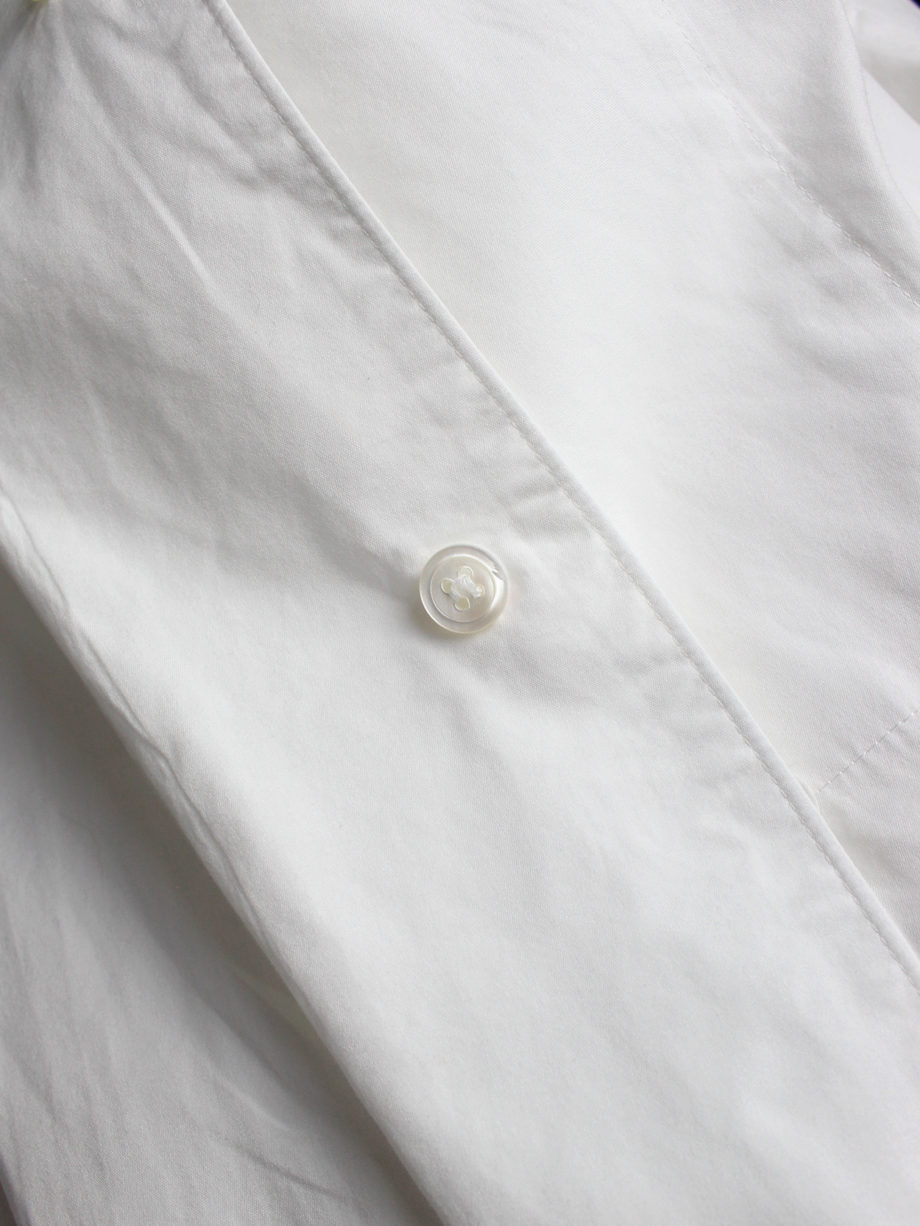 Ys Yohji Yamamoto men white oversized with lapel collar 1980s 80s (14)