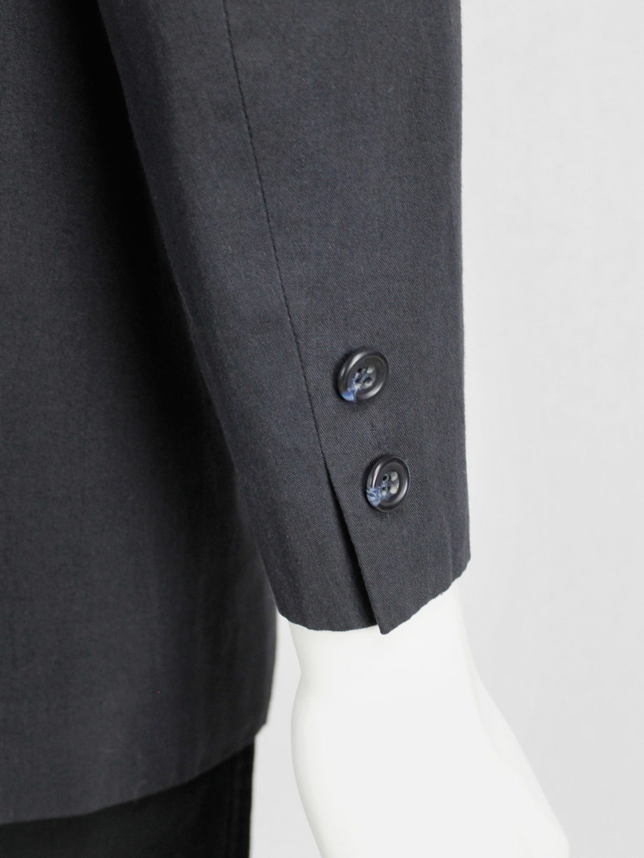 vintage Comme des Garcons Homme black minimalist blazer 1980s 80s (10)