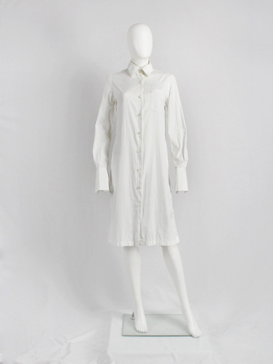 Maison Martin Margiela 4 white shirt elongated to be worn as a dress (2)