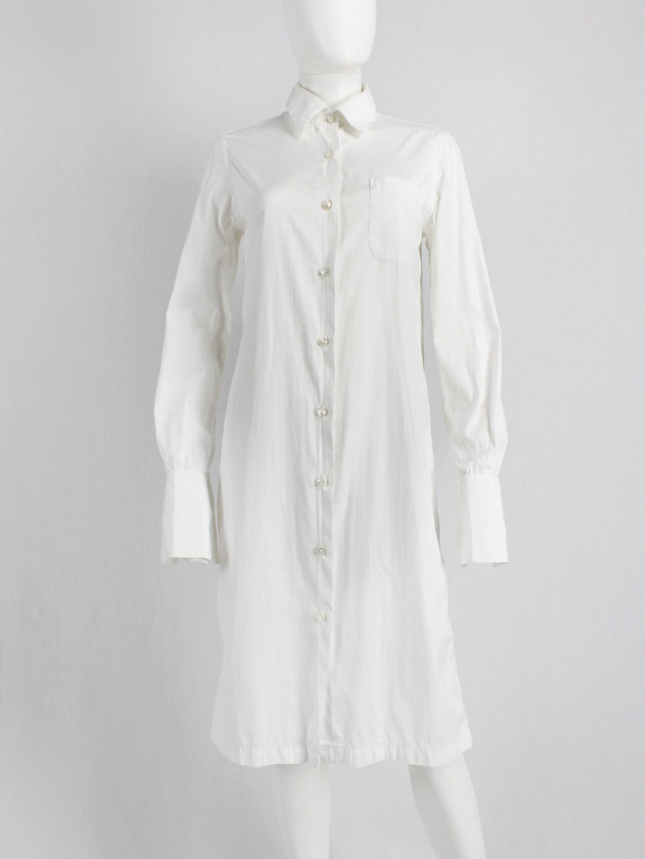 Maison Martin Margiela 4 white shirt elongated to be worn as a dress ...