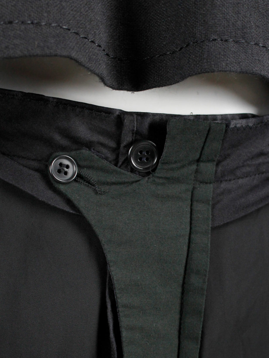 Maison Martin Margiela black trousers worn inside-out spring 2005 (3)