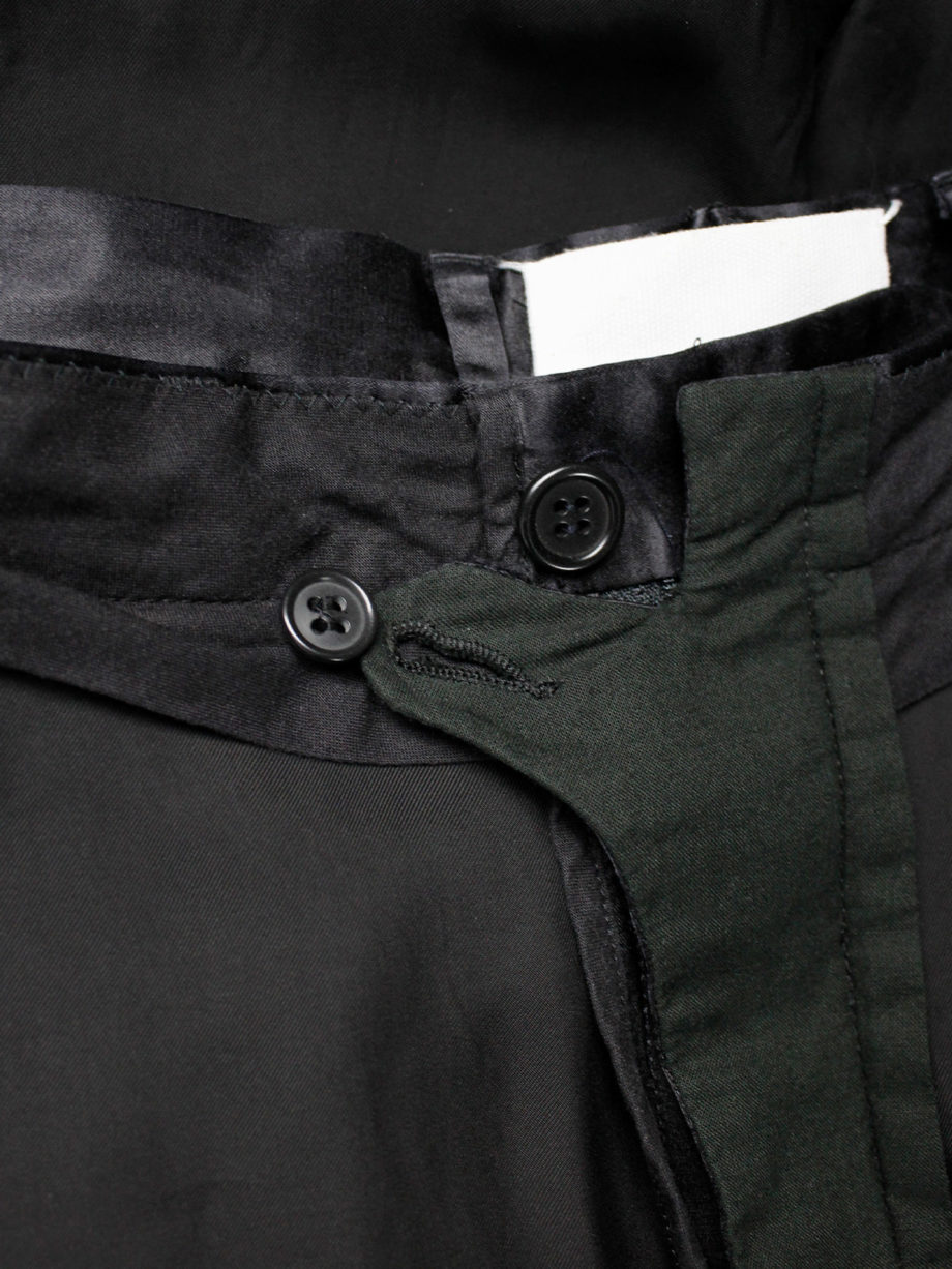 Maison Martin Margiela black trousers worn inside-out spring 2005 (9)