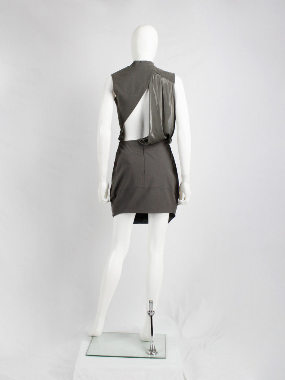 af Vandevorst gold metal plated skirt with geometric design spring 2011 (1)