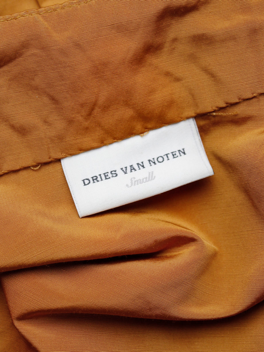 Dries Van Noten orange bomber jacket with gemstones and metal plating spring 2008 (22)