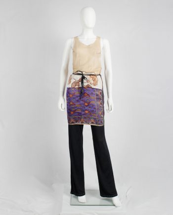 Maison Martin Margiela wrap skirt made of multiple scarfs sewn together — spring 1992