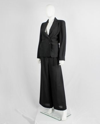 Ann Demeulemeester Blanche re-edition of a fall 1996 asymmetric black blazer