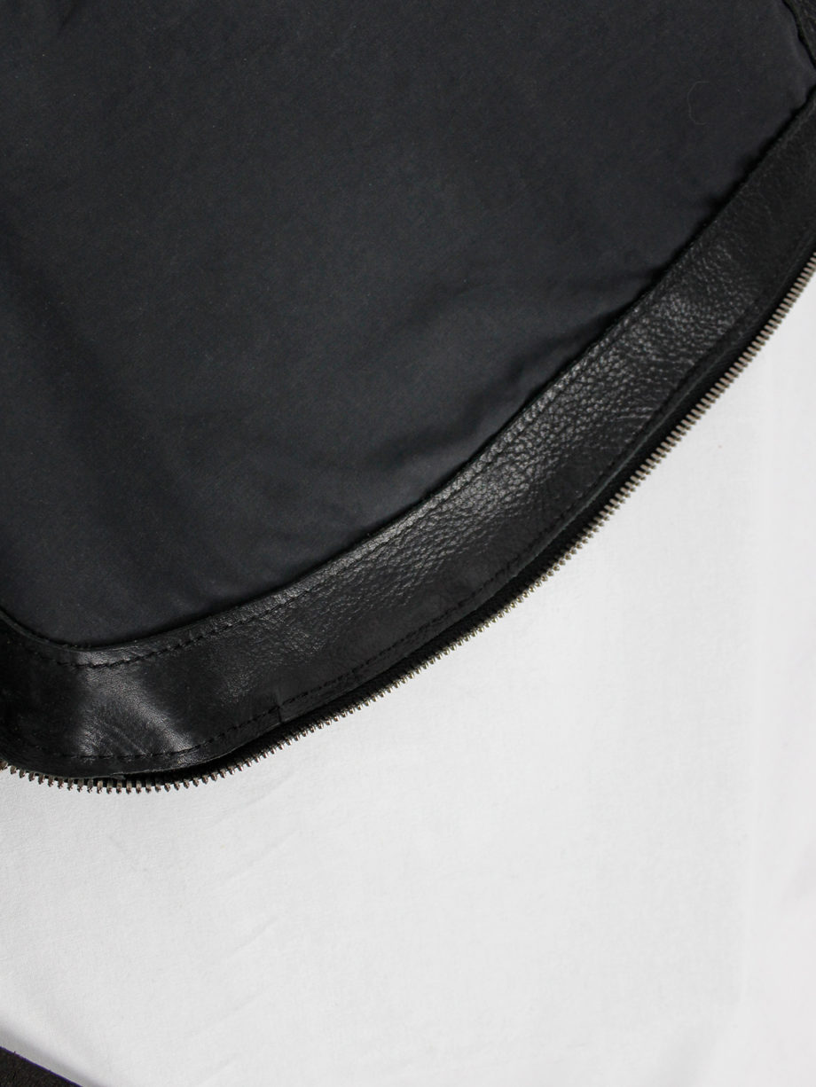 Nico Uytterhaegen black leather cross-body saddle bag (4)