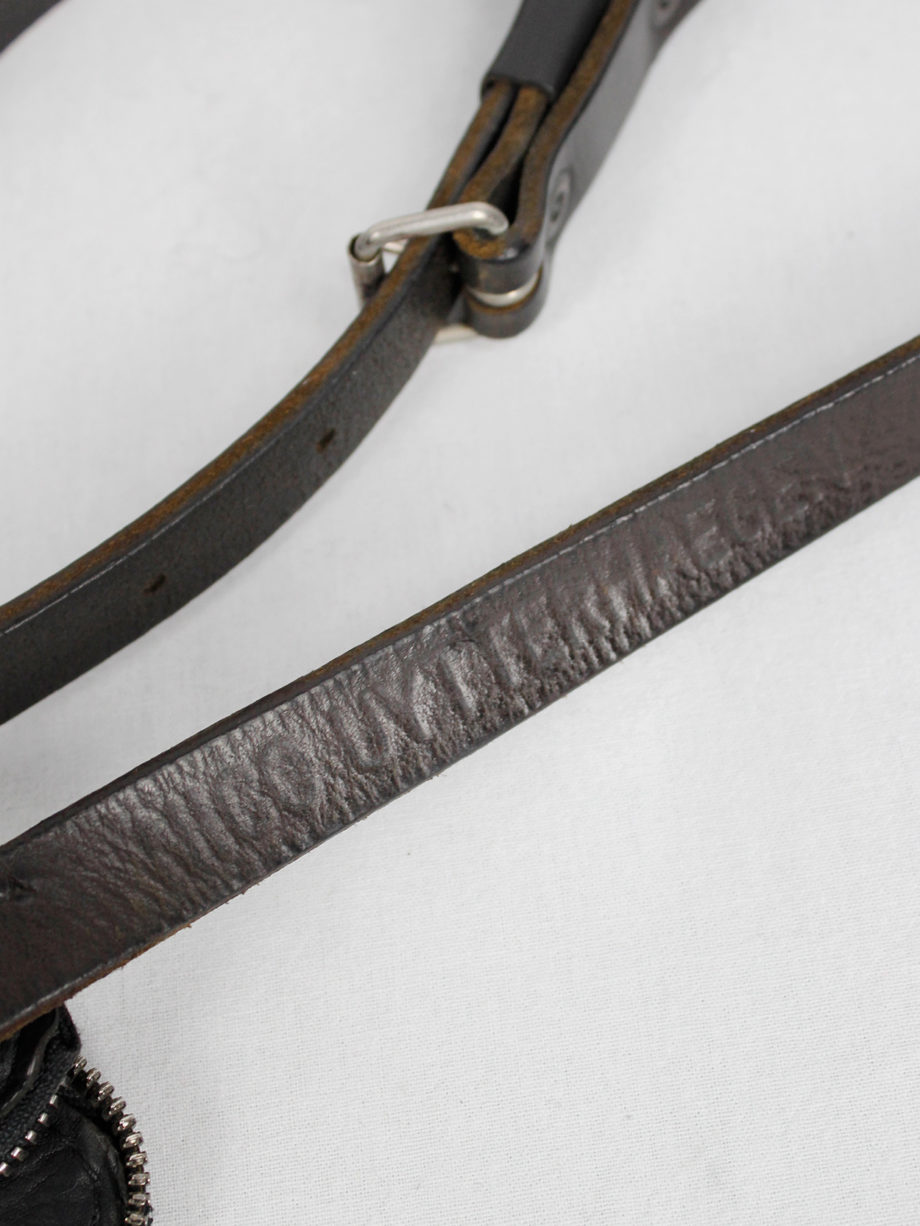 Nico Uytterhaegen black leather cross-body saddle bag (7)