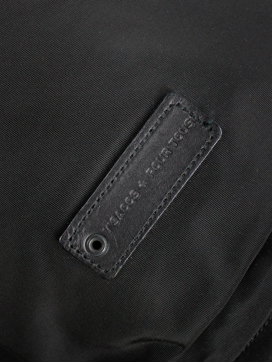 yohji yamamoto yACCS Pour Tous black duffle bag with utility straps 90s (14)