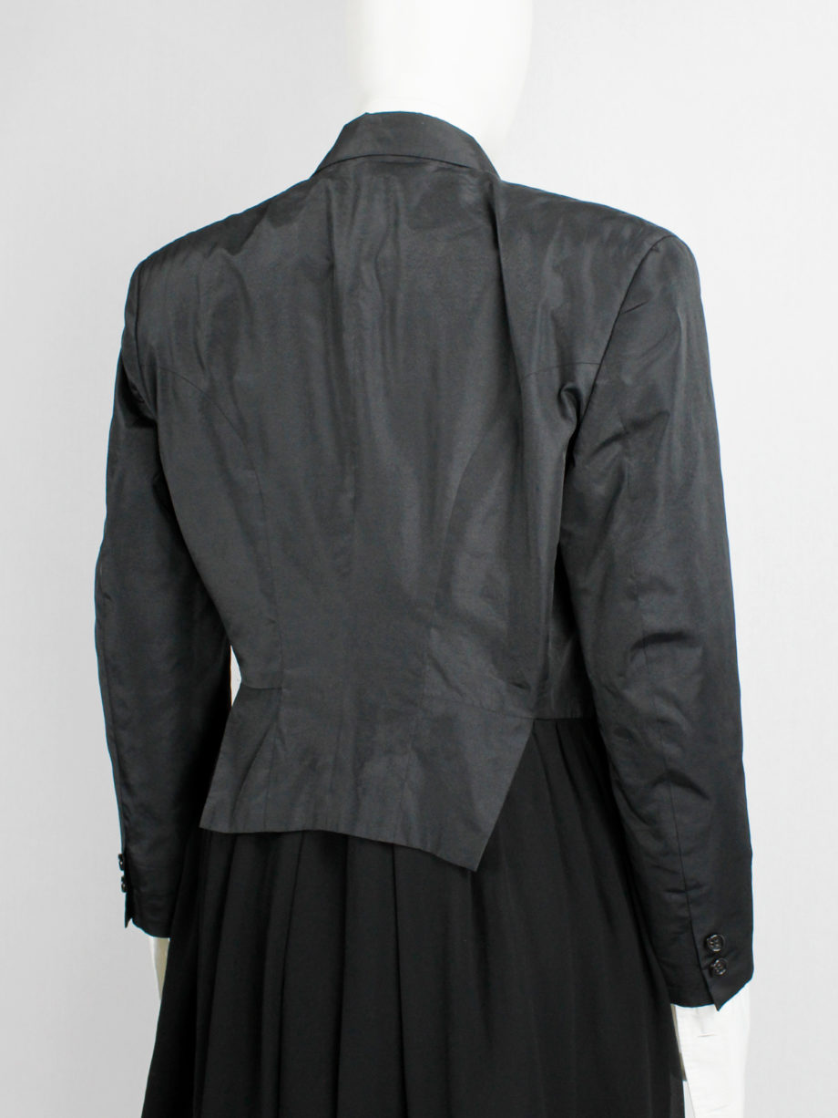 Comme des Garçons black tailcoat with attached inner waistcoat — AD 1988